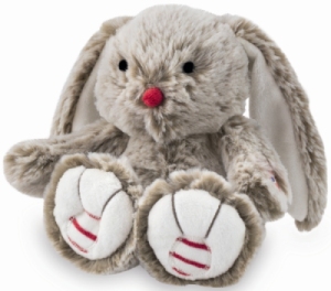 Peluche Petit Lapin Sable - Rouge